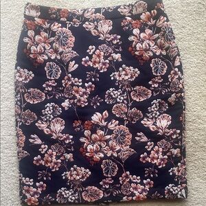 Floral Black and Brown Women's Skirt